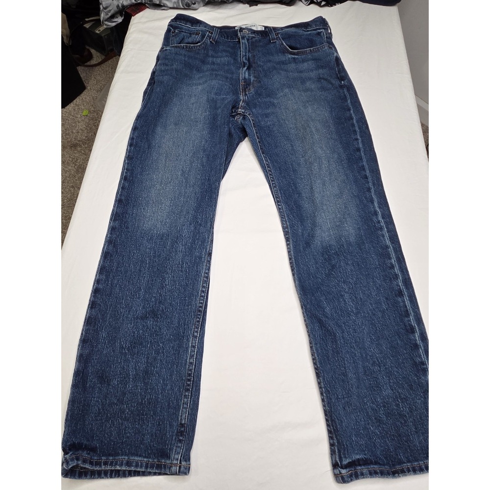 Hollister Mens 32x30 Loose Fit Jeans Medium Wash Baggy Skater Y2K - Picture 3 of 4